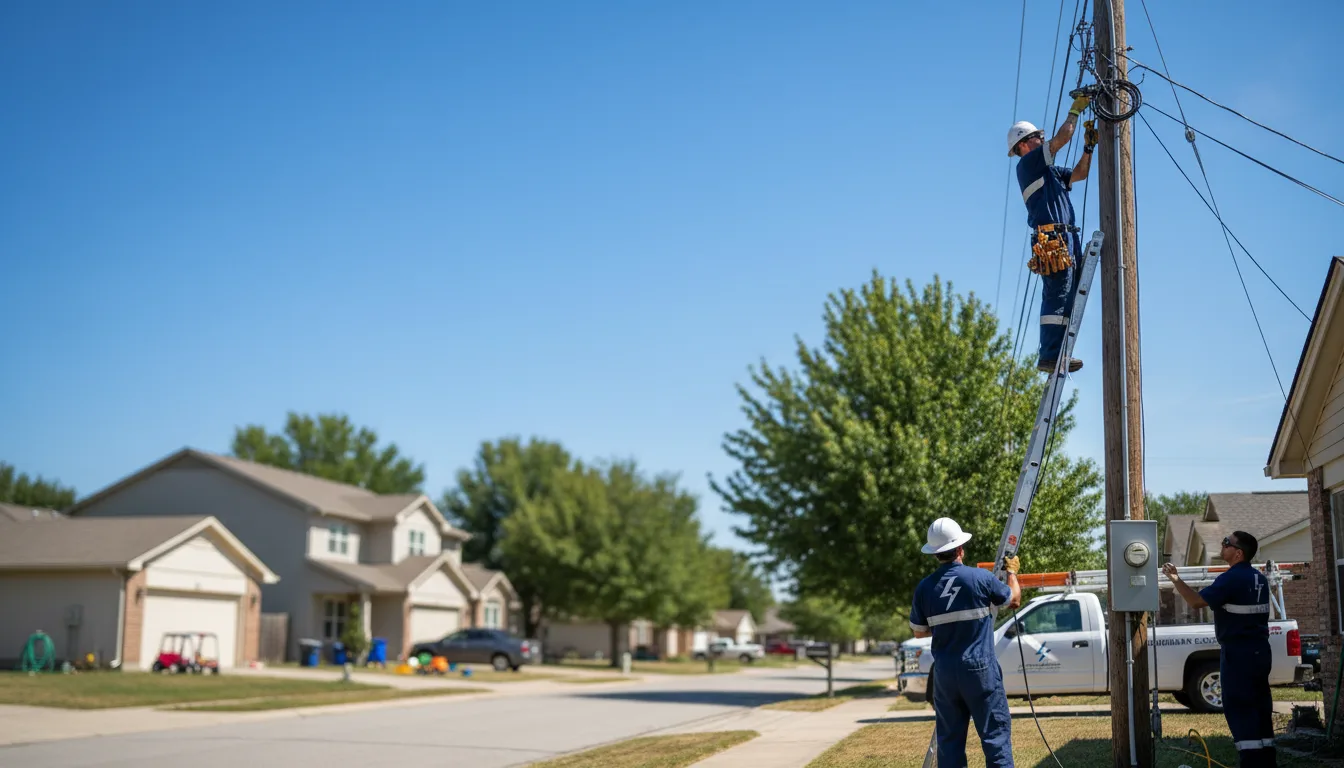 Residential electrician providing installation services in Barneveld, WI